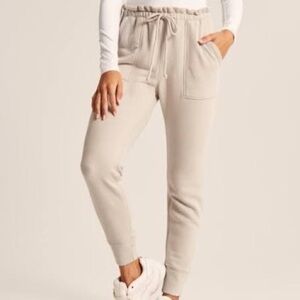 Abercrombie and Fitch Ruffle Waist Joggers